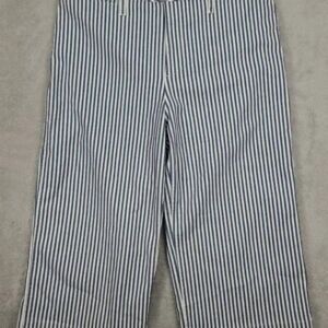 Madewell Petite Emmett wide-leg crop pants herringbone Railroad size P35 - Nwt